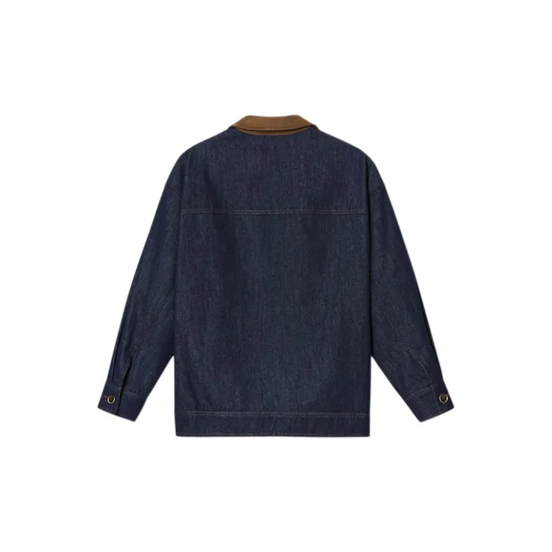 PSALTER Denim Jacket Women's Navy Blue-1