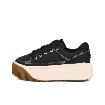 UGG Fashion Platform Slip Resistant Height Increasing Low Top Casual Shoes Unisex Black