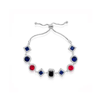 ICEGANG White Gold Plated Copper Bracelets Unisex