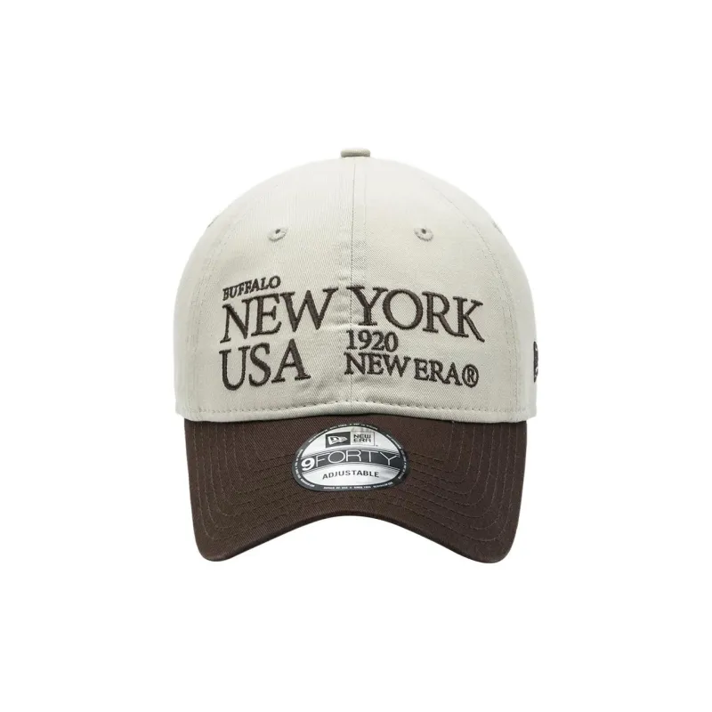 New Era Cotton Baseball Caps Unisex Stone Color-6