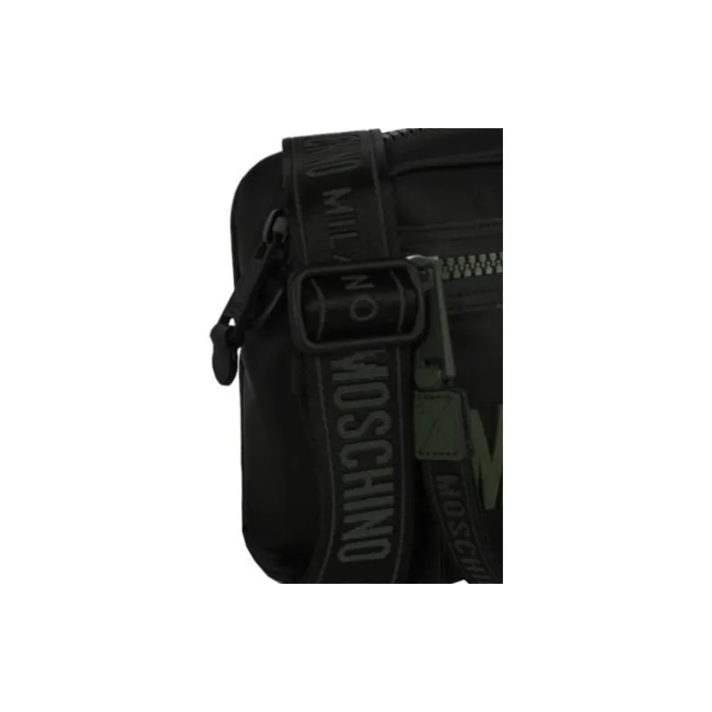 MOSCHINO Polyamide Shoulder Bag Crossbody Bag Men's Green-4
