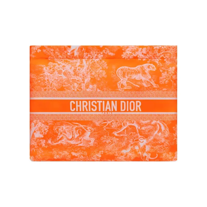 DIOR DiorTravel Technical Fabric Clutch Women's Fluorescent Orange-1
