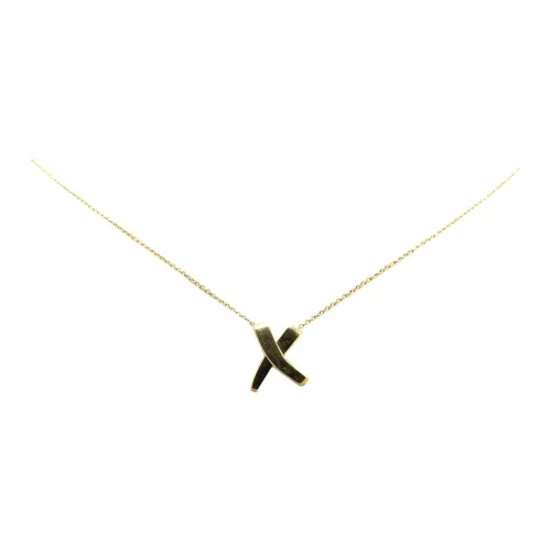 TIFFANY & CO. 2010 2024 Paloma Picasso 18K Yellow Gold Paloma's Graffiti X Pendant Necklace