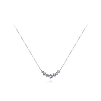KUMET S925 Silver Necklaces Women's Same For Couples