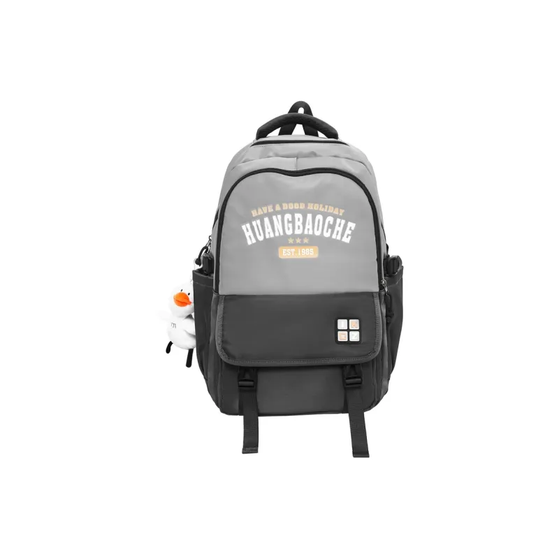 MOK Nylon Backpack Regular Unisex Light Gray/Dark Gray/Black/Red/Khaki-2