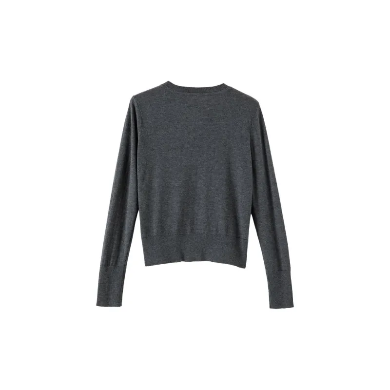 Late White Knitwear Women's Dark Gray-3
