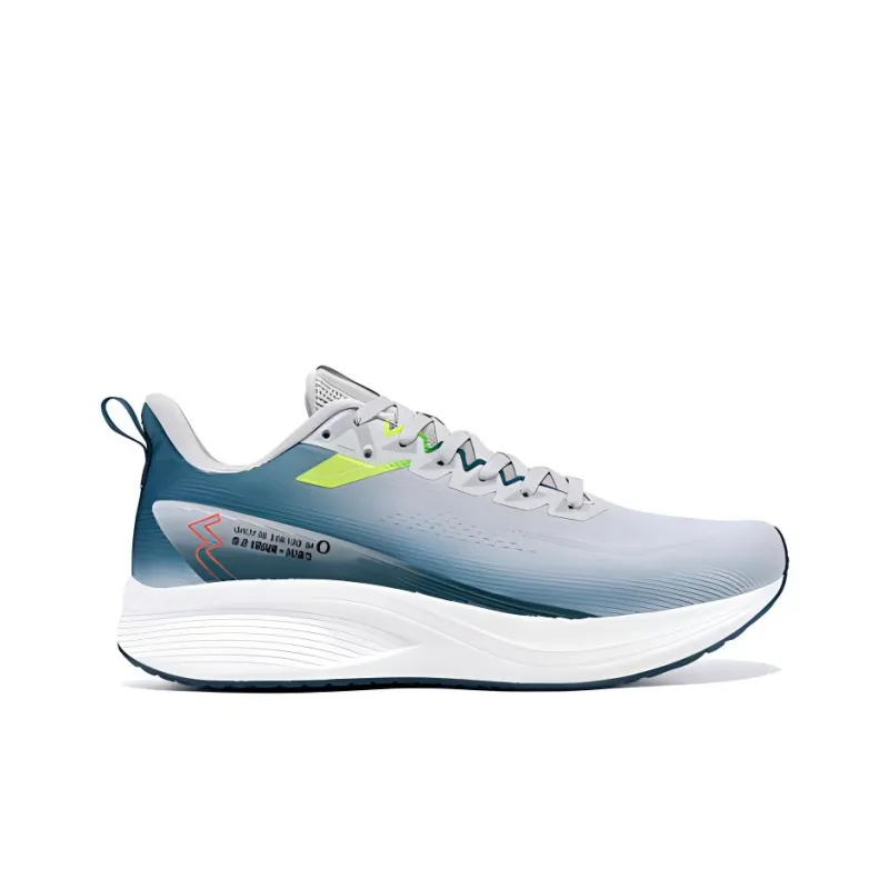 361° Cushioning, Wear Resistant Low Top Running Shoes Men's Gray Blue-1