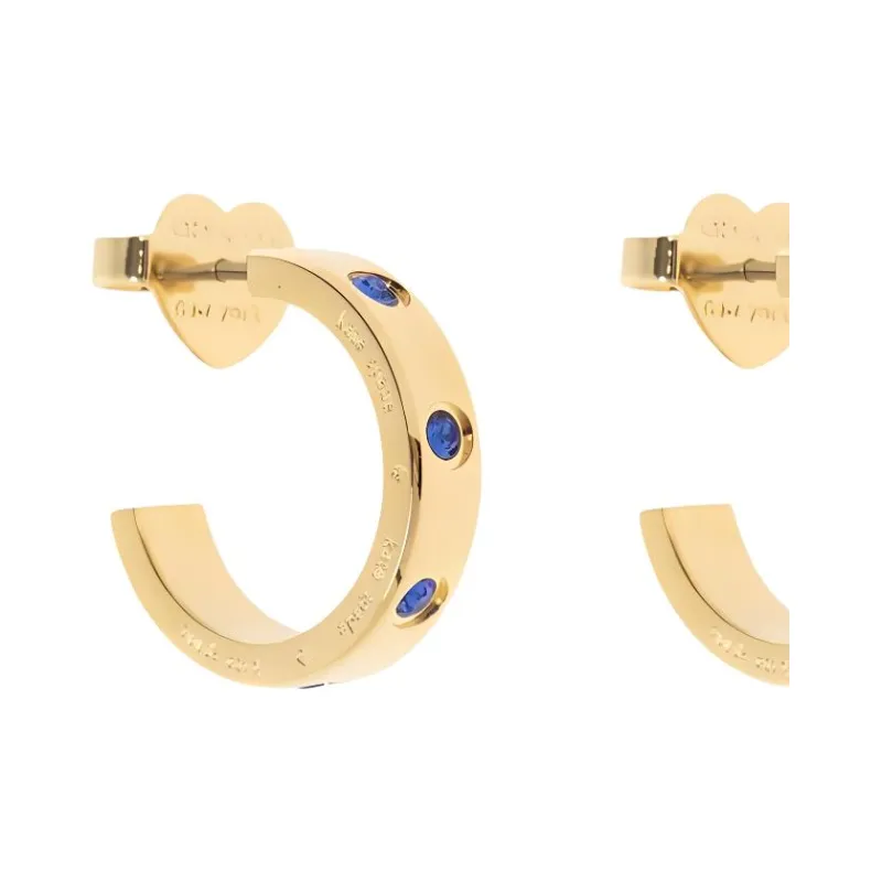 Kate Spade Set In Stone Huggies Hoop Earrings-2