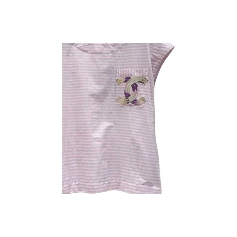 CHANEL T-Shirts Women's Pink-2