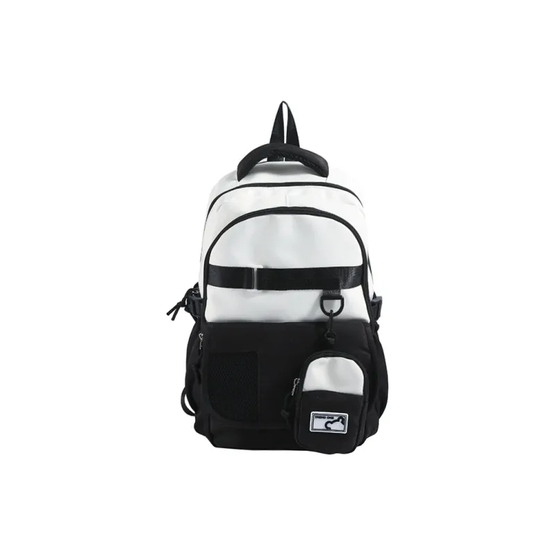 MOK Fabric Backpack Regular Unisex Gray/Black/Green/Blue/Pink/Brown-1