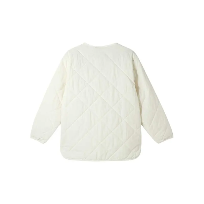 PUMA Lightweight Collarless Padded Jackets Coats Women's White-1