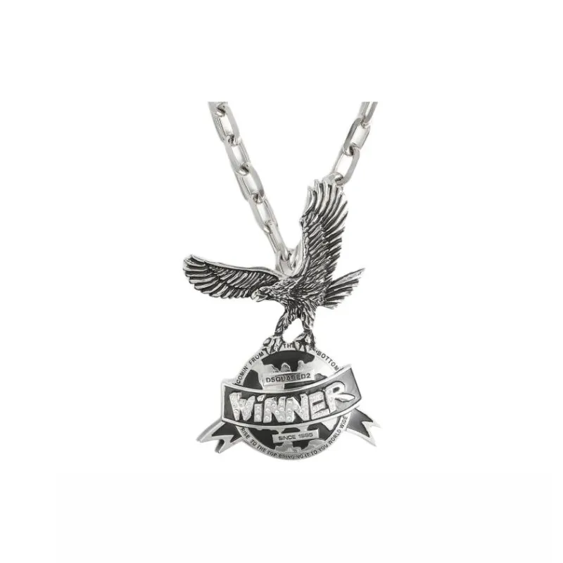 DSQUARED 2 Logo Charm Necklace-0