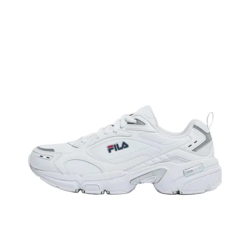 FILA Memory Decimus 3 Anti-Slip Wear-Resistant Low-Top Casual Shoes Unisex White