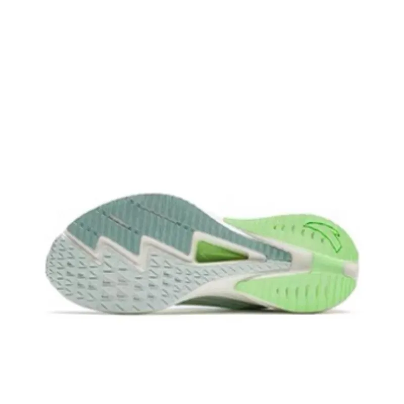 Anta Cushioned Slip Resistant Abrasion Resistant Low Top Running Shoes Women's White Cyan-4