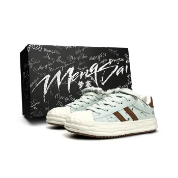 Mengsai Coverage Cushioning Low Top Skateboard Shoes Women's Lake Green