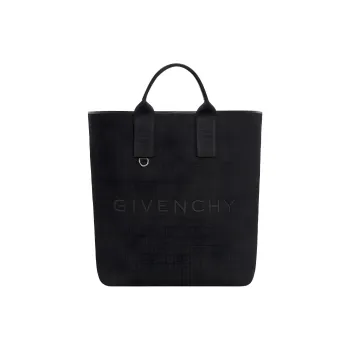 Givenchy Cotton, Cow Leather Shoulder Bag, Crossbody Bag, Handbag Tubas Men's Black