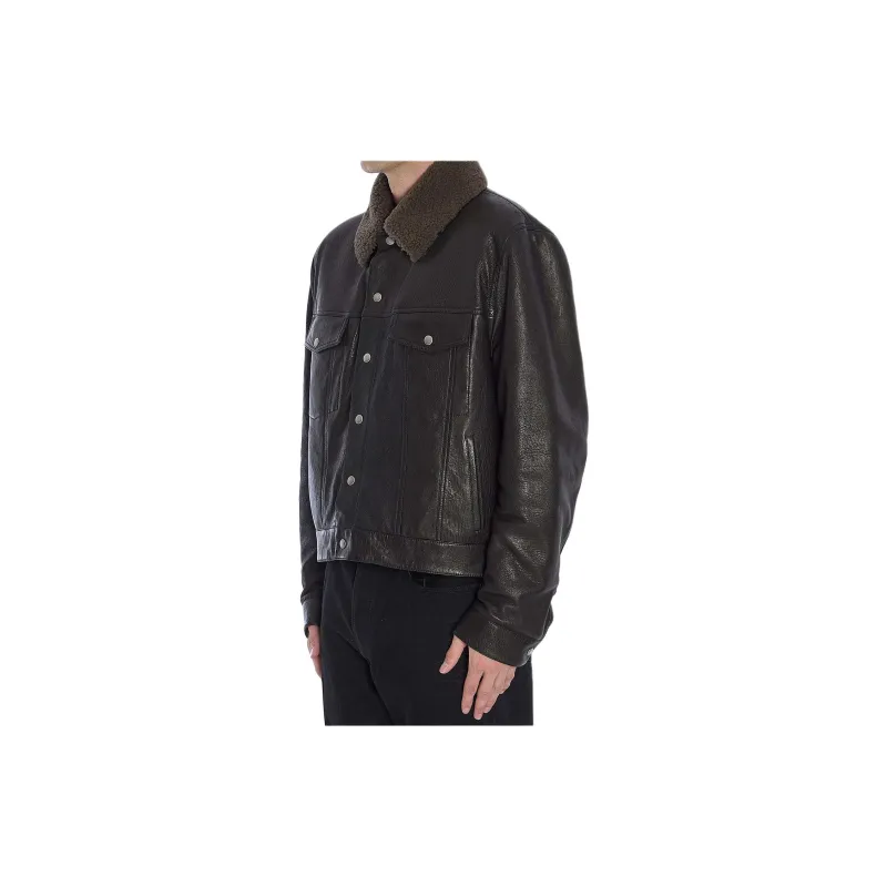 SAINT LAURENT Buttoned Long-Sleeved Short Jacket-1