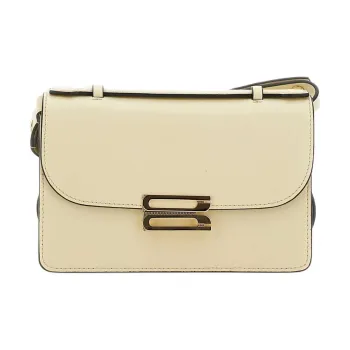 Victoria Beckham Calfskin Crossbody Bag, Shoulder Bag Mini Women's Beige