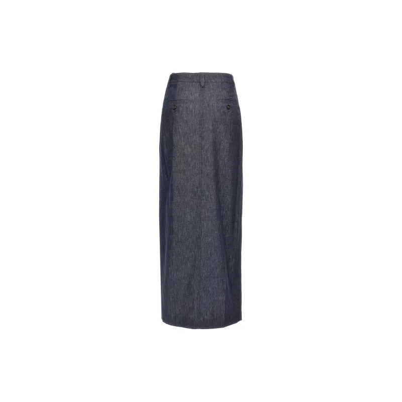 Brunello Cucinelli Front Slit Skirt-1