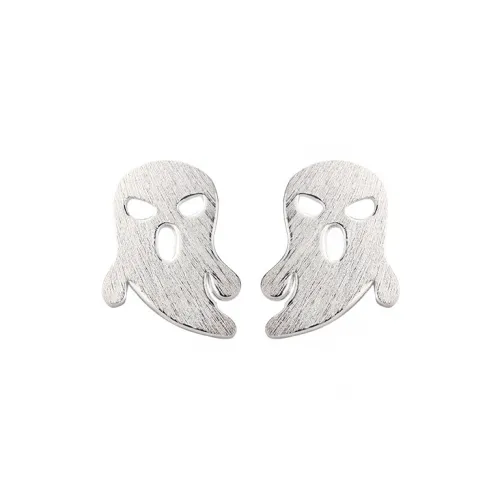 PHOENIXSILY 999 Fine Silver Stud Earrings Women's