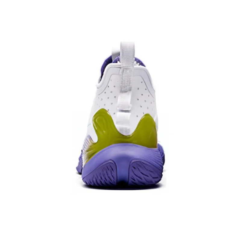 XTEP Light Feather 3rd Low Top Performance Basketball Shoes Men's White Yellow-3