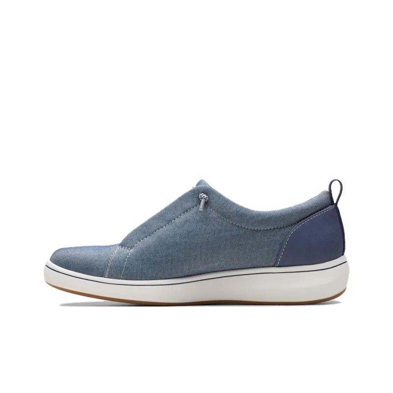 Clarks Breeze Sky Lace Slip-Resistant Low-Top Casual Shoes Unisex Blue-1