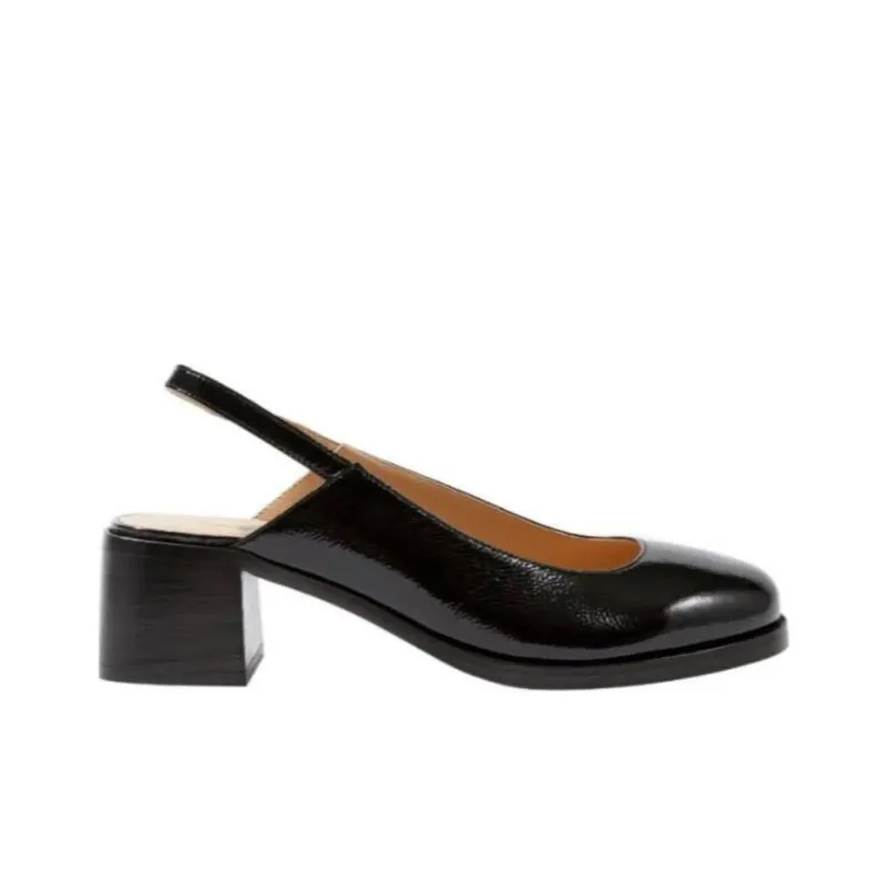 A.P.C Chunky Heel High Heels 4.5cm Women's Black-1