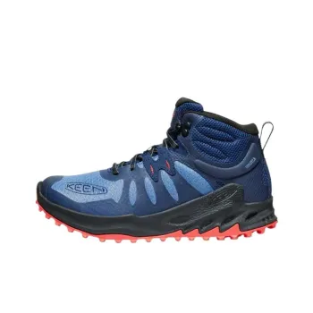 KEEN Zionic Abrasion Resistant High Top Hiking Shoes Men's Blue
