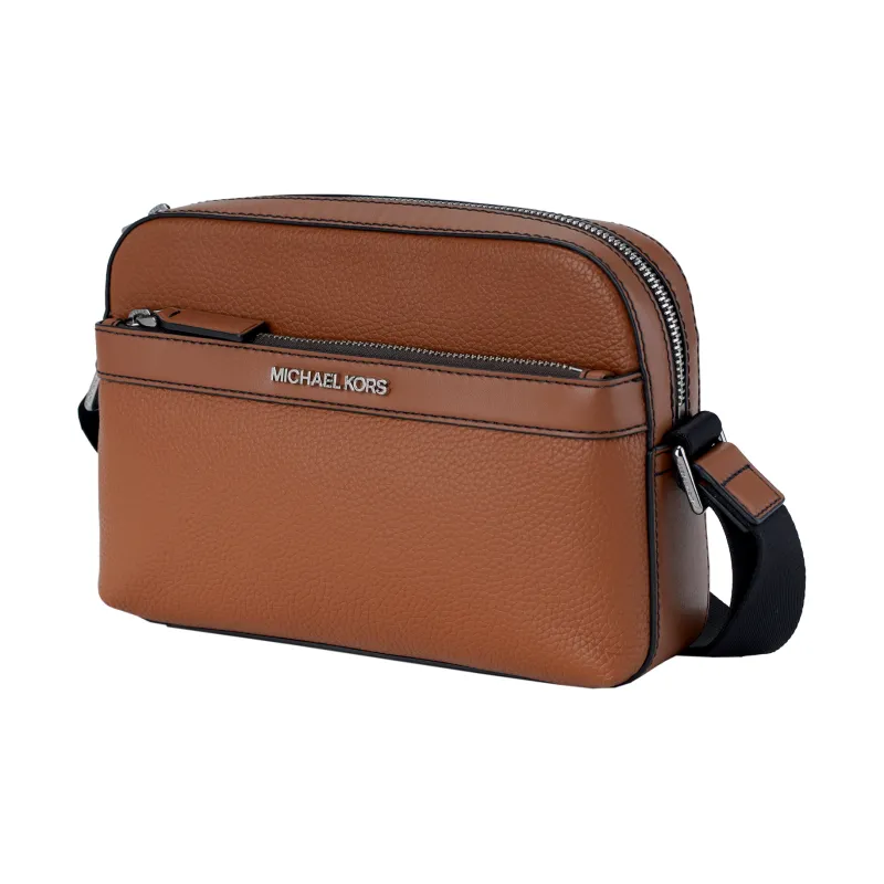 MICHAEL KORS Artificial Leather With Cow Leather Camera Bag, Shoulder Bag, Crossbody Bag Men's Leather Brown-3