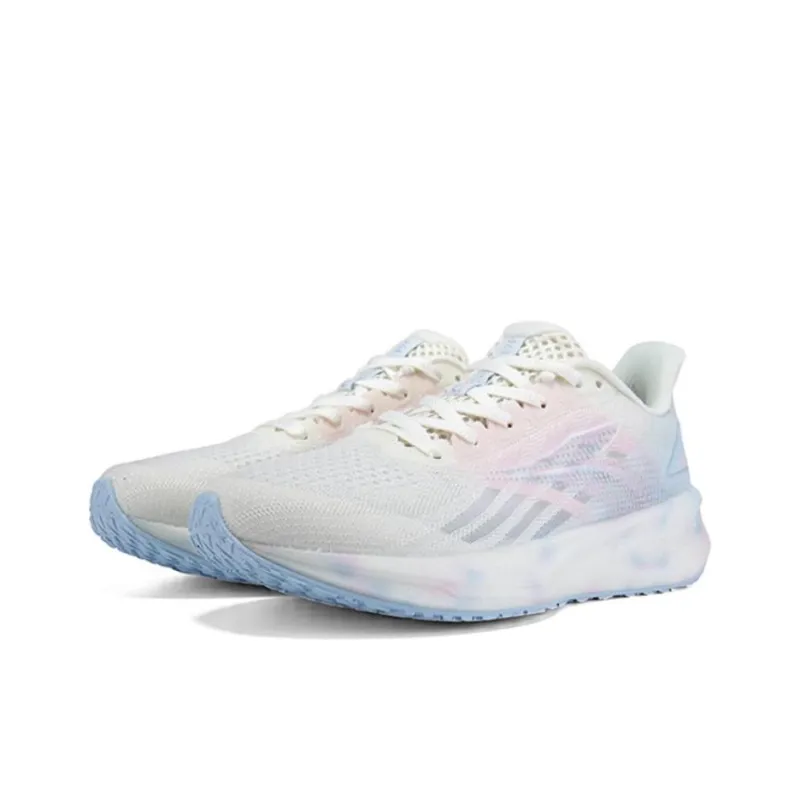 361° Cushioning Wear-Resistant Low-Top Sprint Running Shoes Women's White Blue-2