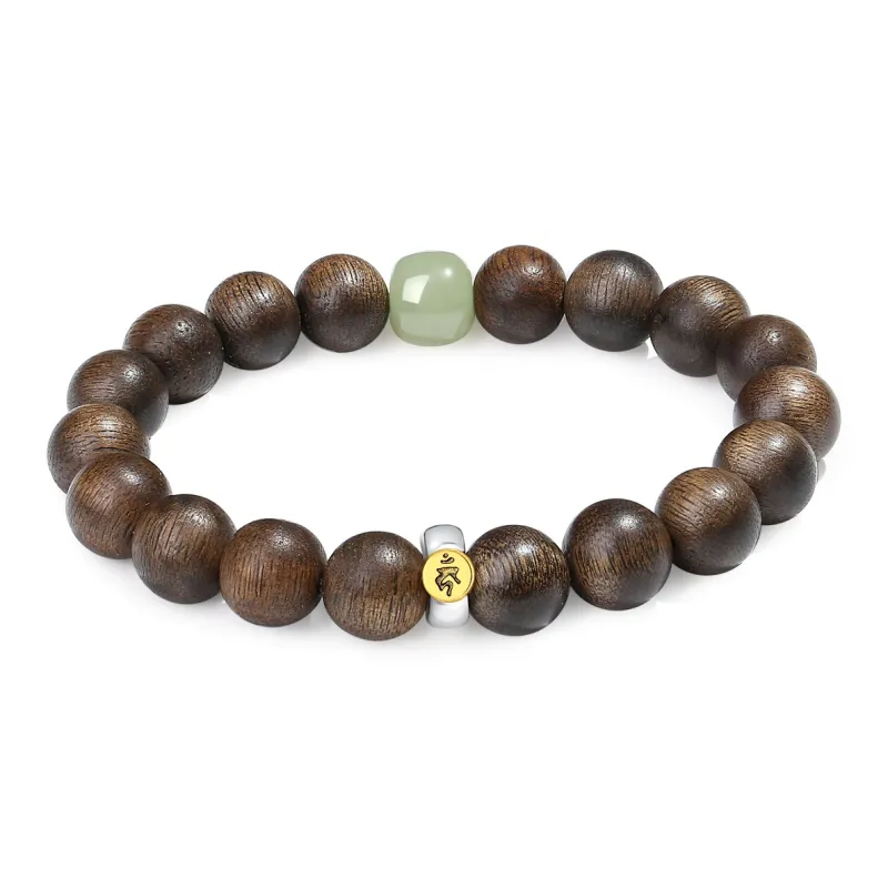 PUTUOSHANWENCHUANG Fragrance Agarwood Bracelets Unisex-12