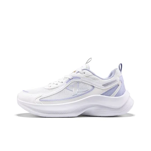 XTEP Wear-Resistant Breathable Slip-Resistant Low-Top Casual Running Shoes Women's White