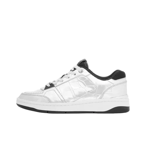 MICHAEL KORS Rebel Low Top Skateboard Shoes Women's Silver
