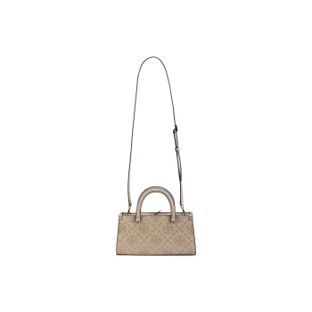 TORY BURCH T Monogram Embossed Leather Tote Bag, Shopping Bag, Shoulder Bag, Crossbody Bag, Handbag Small Size Women's