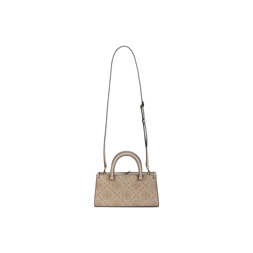 TORY BURCH T Monogram Embossed Leather Tote Bag, Shopping Bag, Shoulder Bag, Crossbody Bag, Handbag Small Size Women's