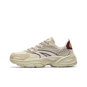 Anta Good Things Happen Anti Slip Wear Resistant Low Top Casual Shoes Men's Beige Yellow Red