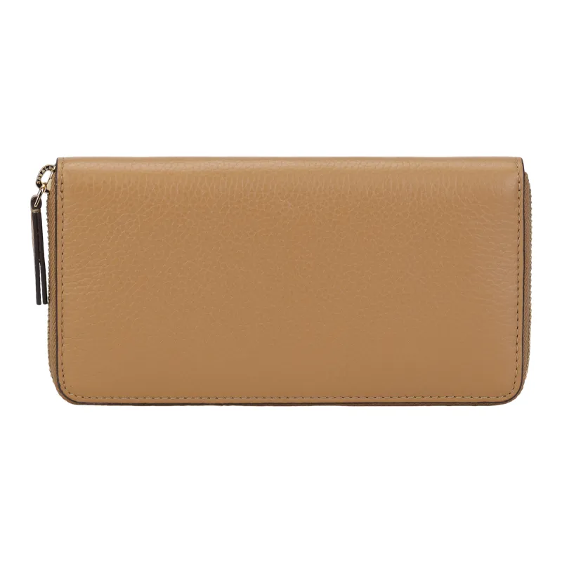 TORY BURCH Cow Leather Wallet Women's Brown-2