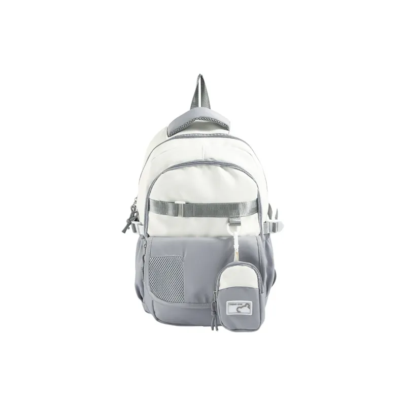 MOK Fabric Backpack Regular Unisex Gray/Black/Green/Blue/Pink/Brown-0