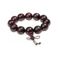 20MM Fortune Bead Bloodwood Beaded Bracelet