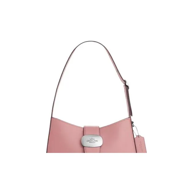 COACH Eliza Calfskin Shoulder Bag, Handbag, Shoulder Bag Medium Size Women's Pink-2