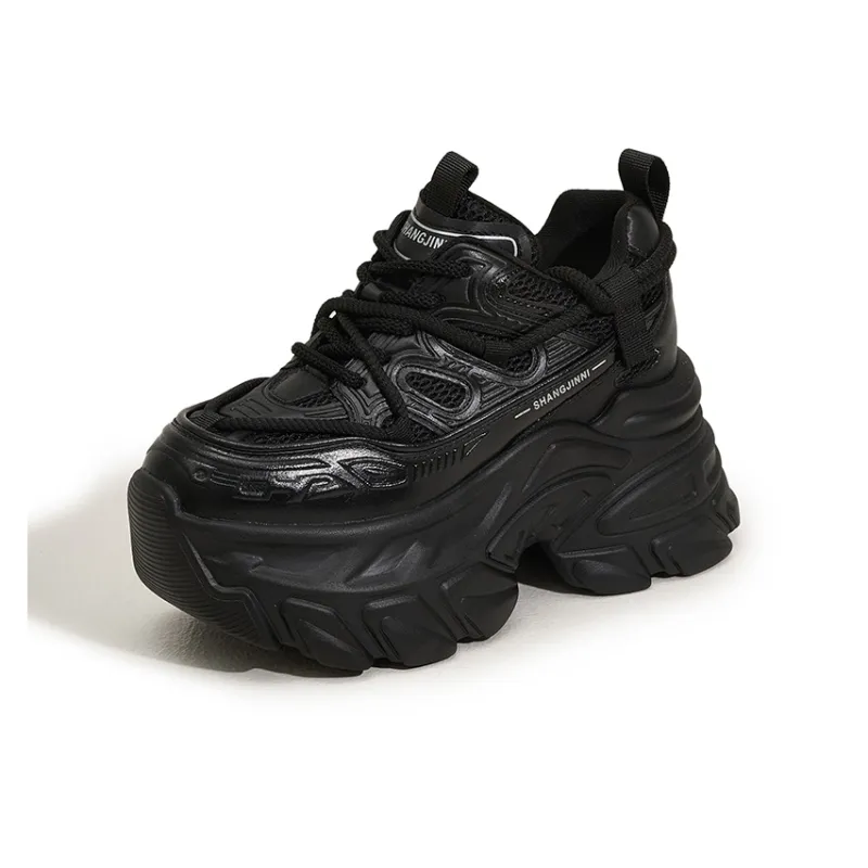 Milan Love Song Cushioned Wear Resistant Balanced Impact Resistant Height Increasing Low Top Chunky Sneakers Women's-5