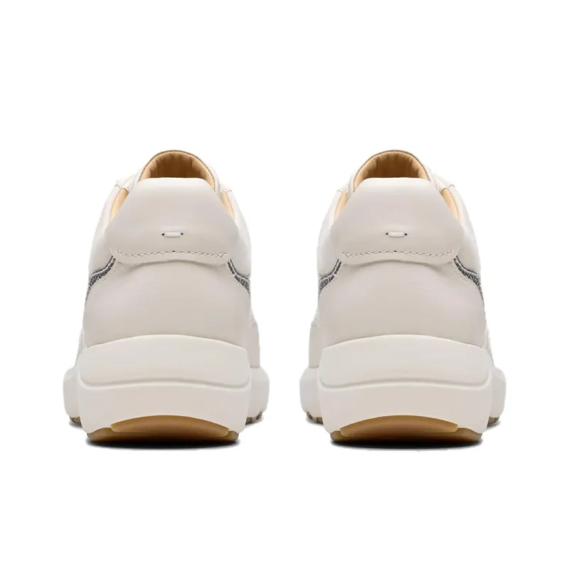 Clarks Tivoli Walk Slip Resistant Low Top Casual Shoes Women's White-4