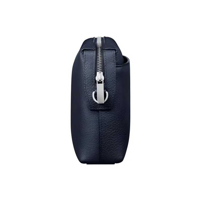 CARTIER Calfskin Clutch Men's Marine Blue-4