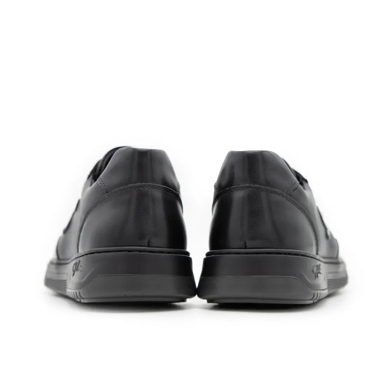 Satchi Slip Resistant Low Top Skateboard Shoes Men's Black-4