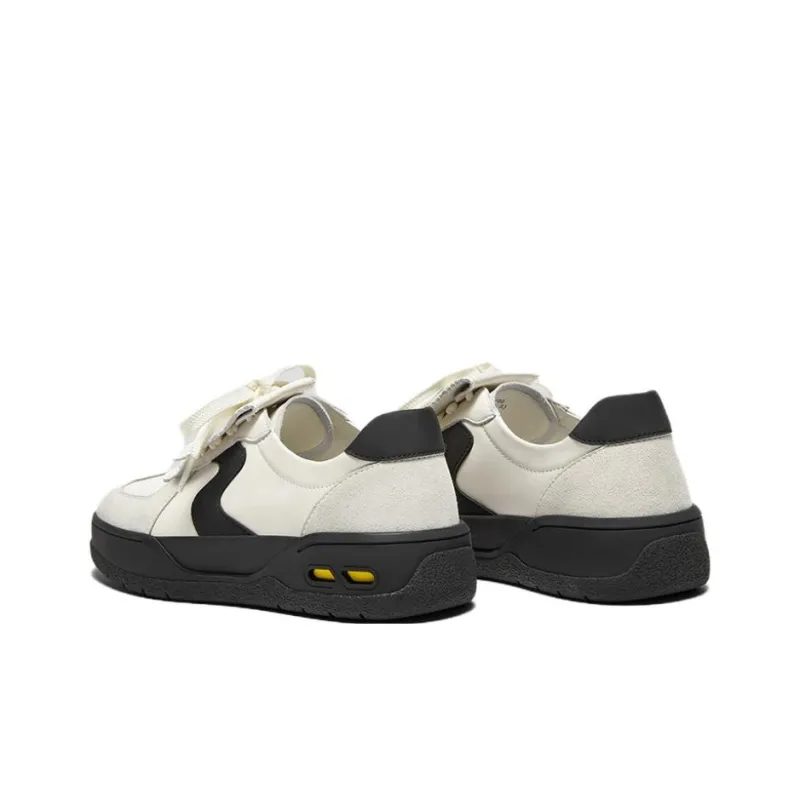 SKAP Cream Mousse Height Increasing Lightweight Breathable Low-Top Skateboard Shoes Women's-8