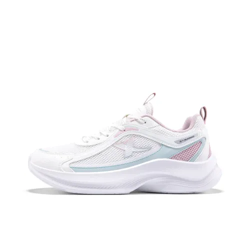 XTEP Abrasion Resistant Baskets Rebound Low Top Casual Running Shoes Women's White Green Pink