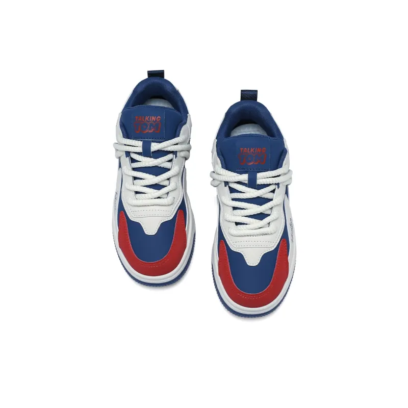 TALKING TOM Height Increasing Wear-Resistant Slip-Resistant Low-Top Skateboard Shoes Unisex-9