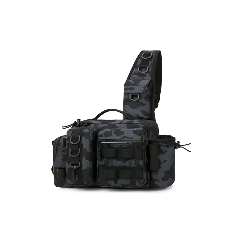 AUNG Polyester Sling Bag Regular Men's Land Camouflage/Camouflage Black/Coyote Brown/Black-5