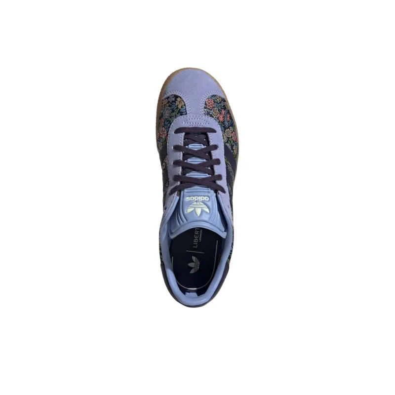 Adidas Originals GAZELLE Abrasion Resistant Low Top Kids' Skateboarding Shoes Blue Black Teenagers-3