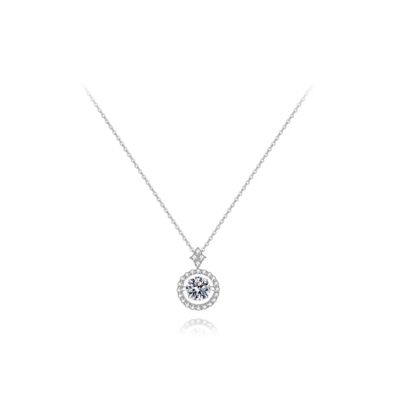 KUMET Zircon Necklaces Women's Same For Couples-0